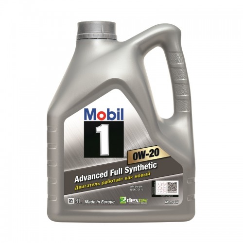 Моторное масло MOBIL 1 0W-20, 4л