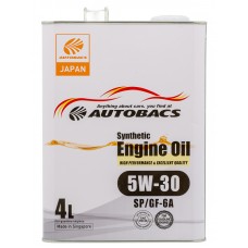 Моторное масло AUTOBACS SYNTHETIC 5W-30 SYNTHETIC, 4л SP/GF-6