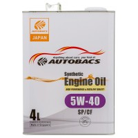 Моторное масло AUTOBACS SYNTHETIC 5W-40, 4л SP/CF