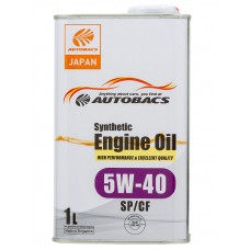 Моторное масло AUTOBACS SYNTHETIC 5W-40, 1л SP/CF